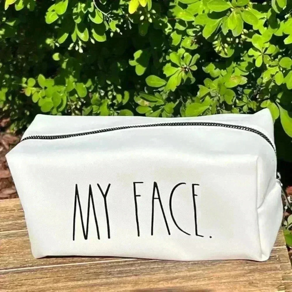 NEW Cosmetic/Makeup/Travel Pouch/Bag by Rae Dunn - MY FACE - Picture 1 of 8